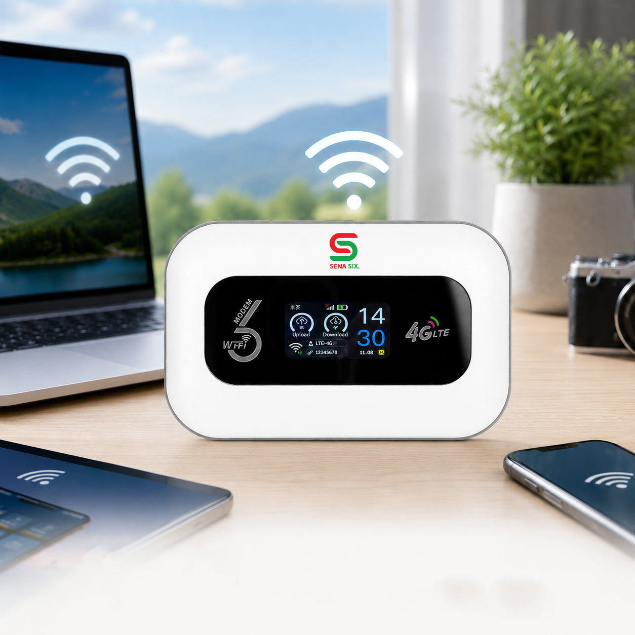 SenaSix - Portable mobile WIFI, use anytime, anywhere
